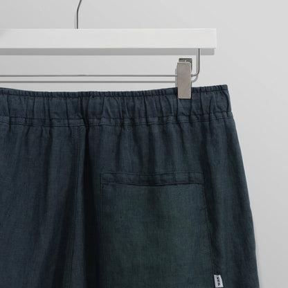 Wax London Kurt Short Two Tone Linen IN  Dark Green