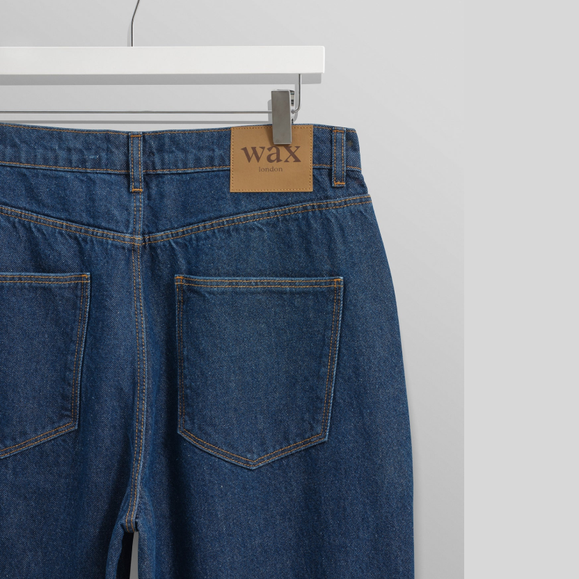 Felix Vintage 90s Blue Wash Loose Fit Denim Jeans