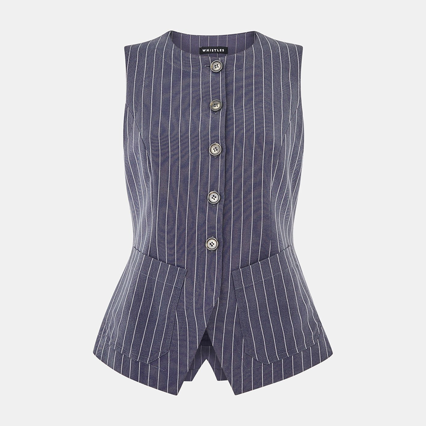 Lottie Pinstripe Waistcoat