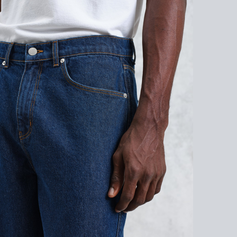Felix Vintage 90s Blue Wash Loose Fit Denim Jeans