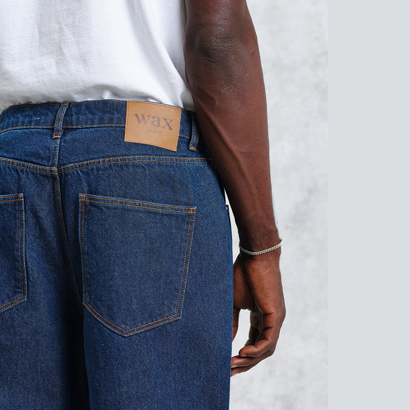 Felix Vintage 90s Blue Wash Loose Fit Denim Jeans