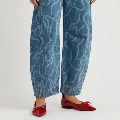 Damson Madder FELIX JEANS in BOW LASER