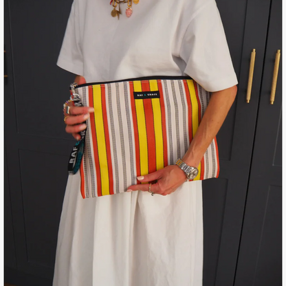 Raf & Grace Red/Yellow Large Pouch