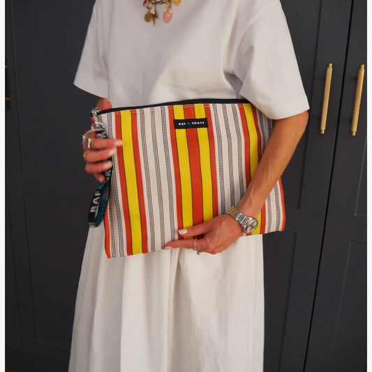 Raf & Grace Red/Yellow Large Pouch
