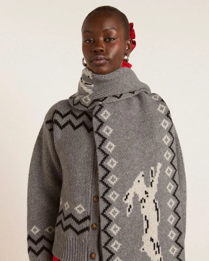 Cecily Scarf - Bunny Intarsia