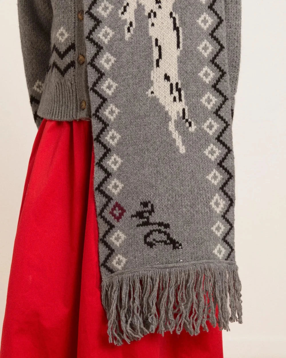 Cecily Scarf - Bunny Intarsia