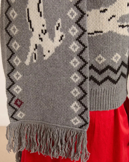 Cecily Scarf - Bunny Intarsia