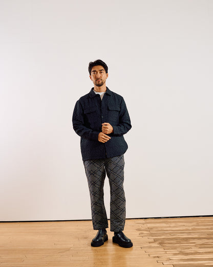 Lomond Jacquard Overshirt Black