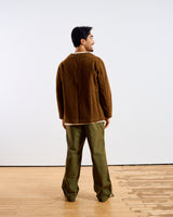 Dense Cotton Drill Army Green Trousers