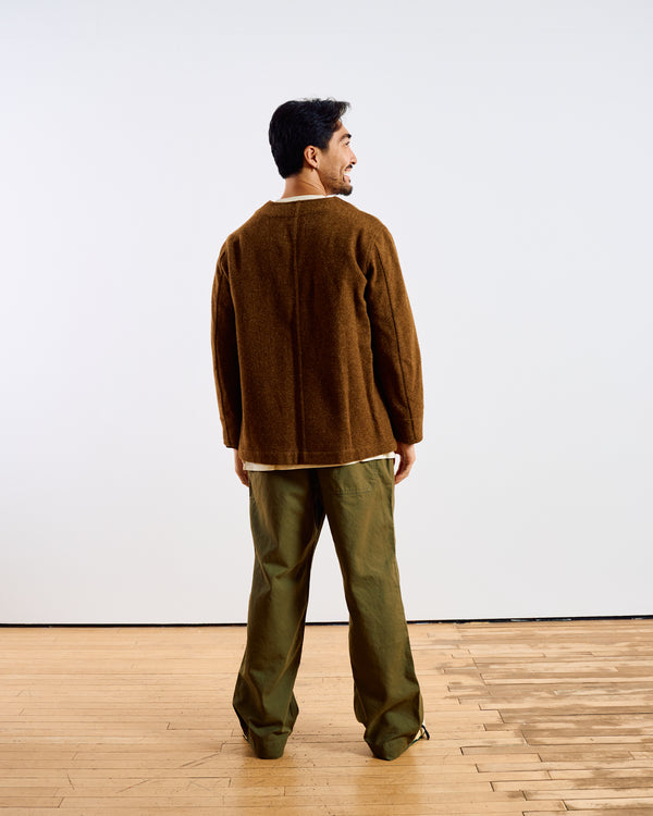Dense Cotton Drill Army Green Trousers
