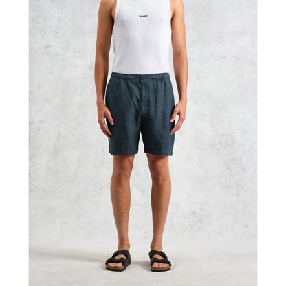 Wax London Kurt Short Two Tone Linen IN  Dark Green