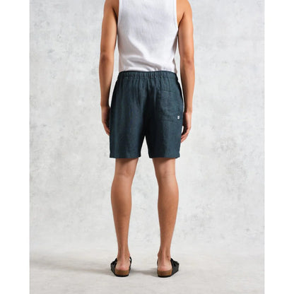 Wax London Kurt Short Two Tone Linen IN  Dark Green