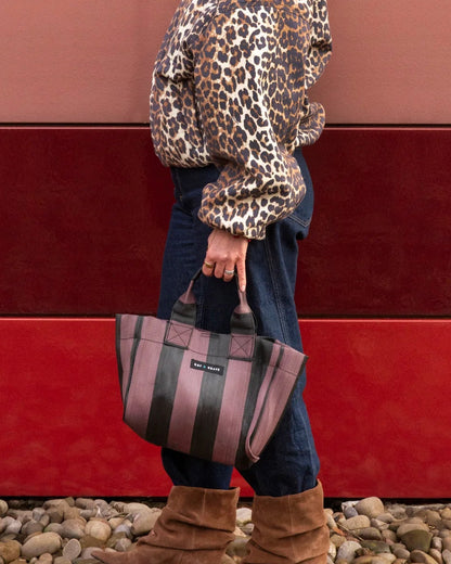 Raf & Grace Micro Shopper Bag Brown/Black