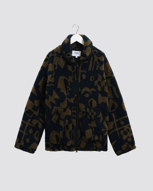 Wax London Tate Shapes Fleece - Blue