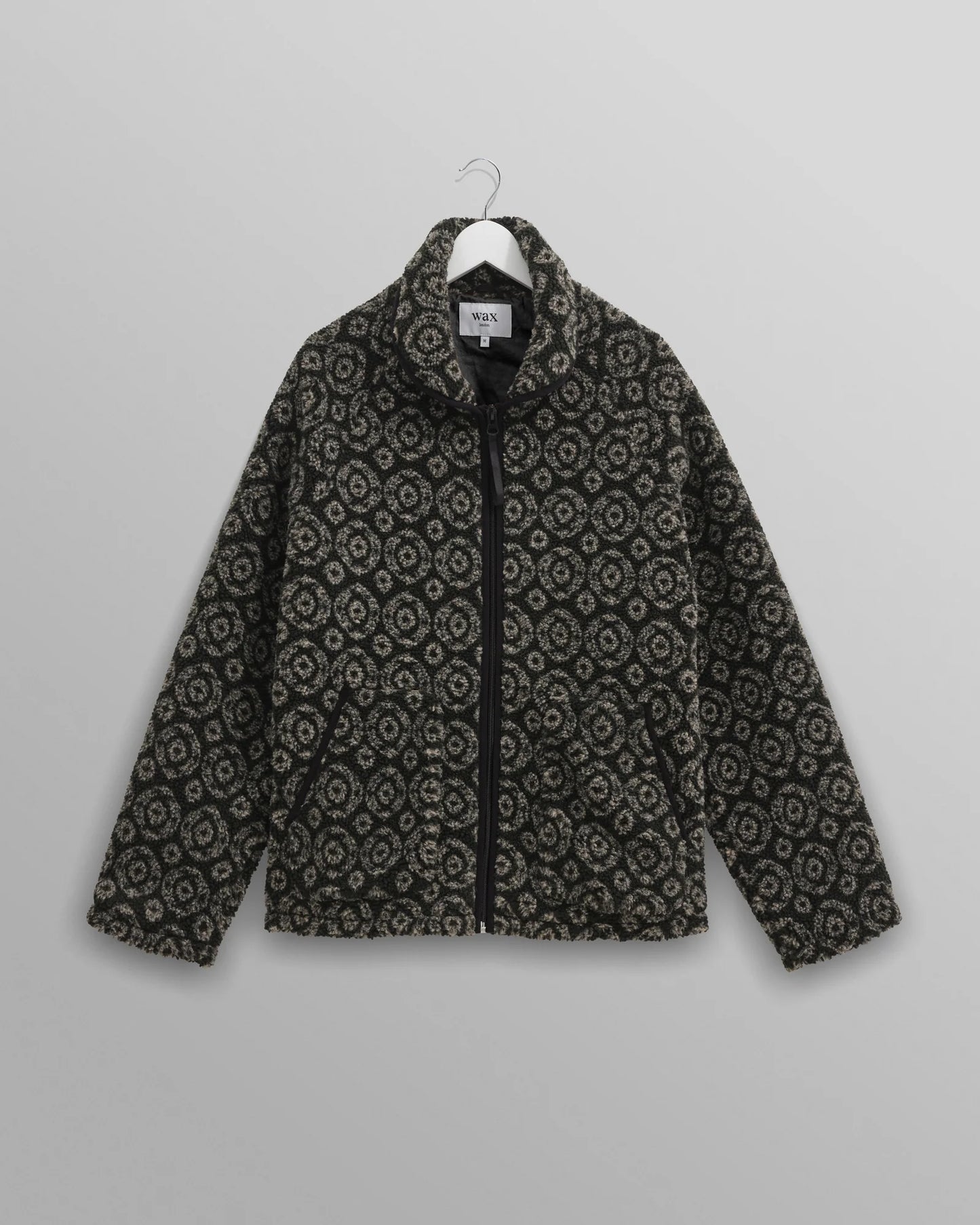Tate Charcoal Jacquard Fleece Jacket