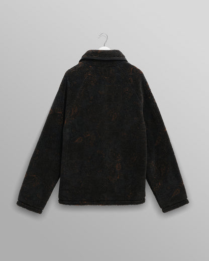 Wax London Tate Paisley Fleece - Black