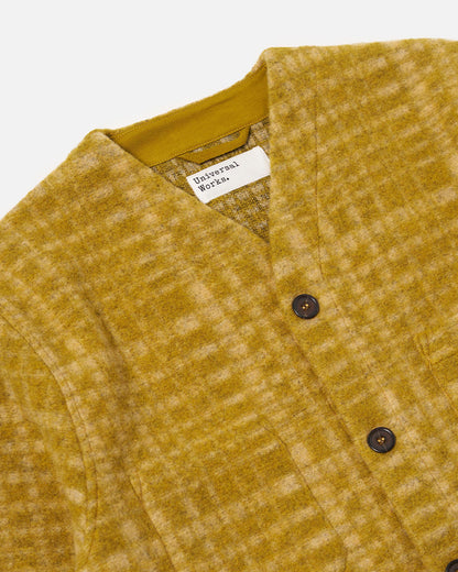 Universal Works Cardigan Telepass Fleece Yellow