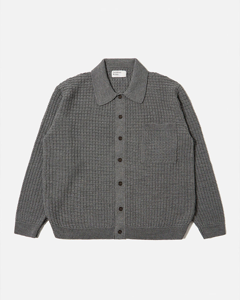 Universal Works Charlie Cardigan Textured Merino