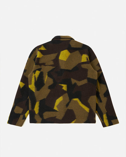 Universal Works Field Jacket Swede Camo Fleece Camo