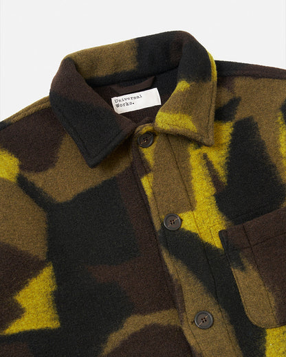 Universal Works Field Jacket Swede Camo Fleece Camo