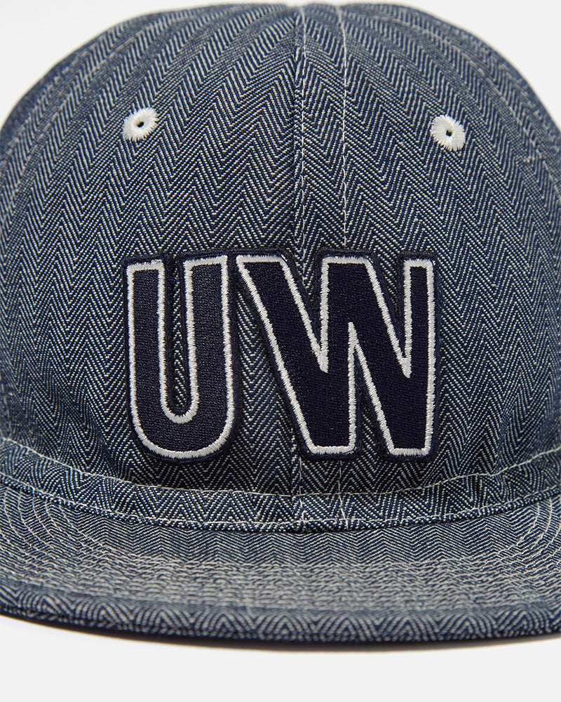 Universal Works Mechanics Hat Denim Herringbone Indigo