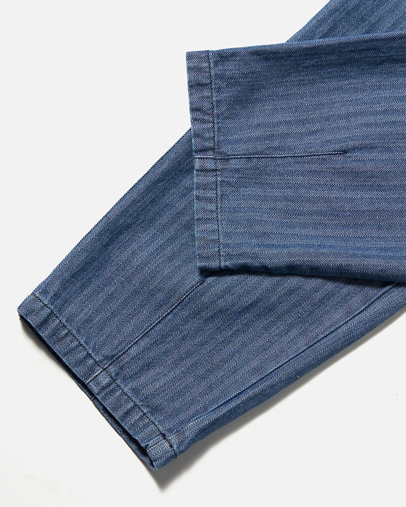 Universal Works Utility Pant Denim Herringbone Indigo