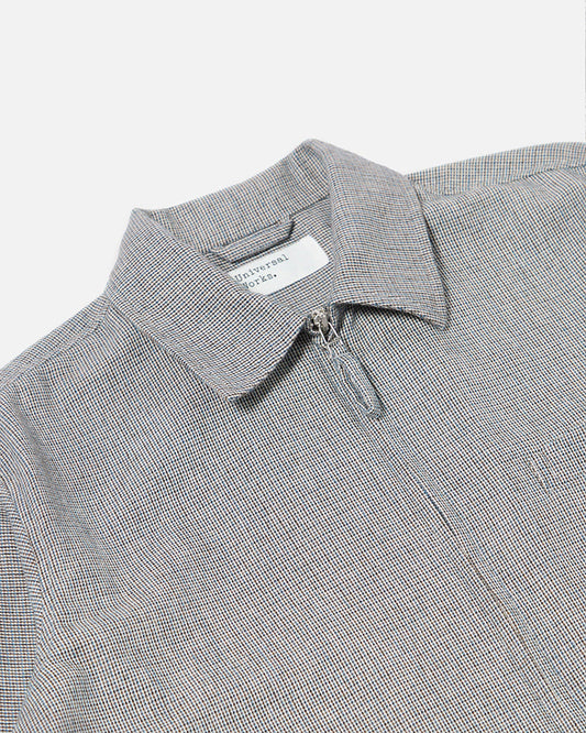 Universal Works Windcheater Leon Tweed Grey