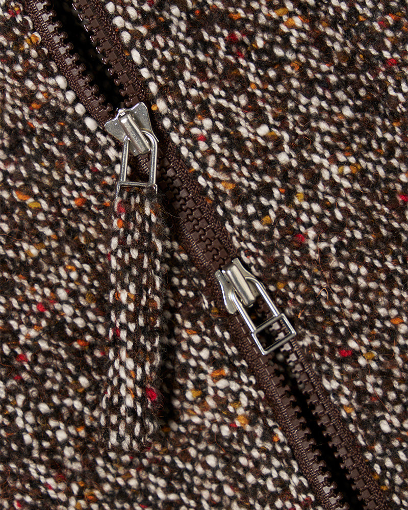 Universal Works Zip Shirt Sedona Tweed Brown
