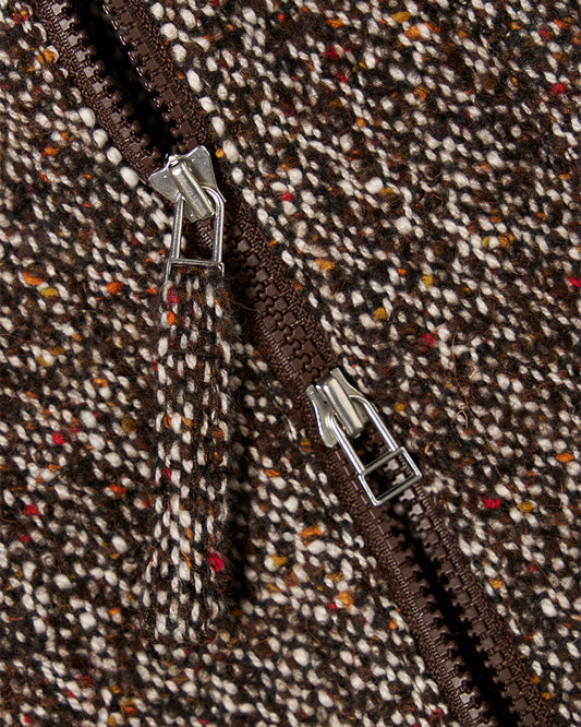 Universal Works Zip Shirt Sedona Tweed Brown