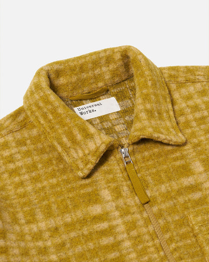 Universal Works Zip Uniform Jacket Telepass Fleece Yellow