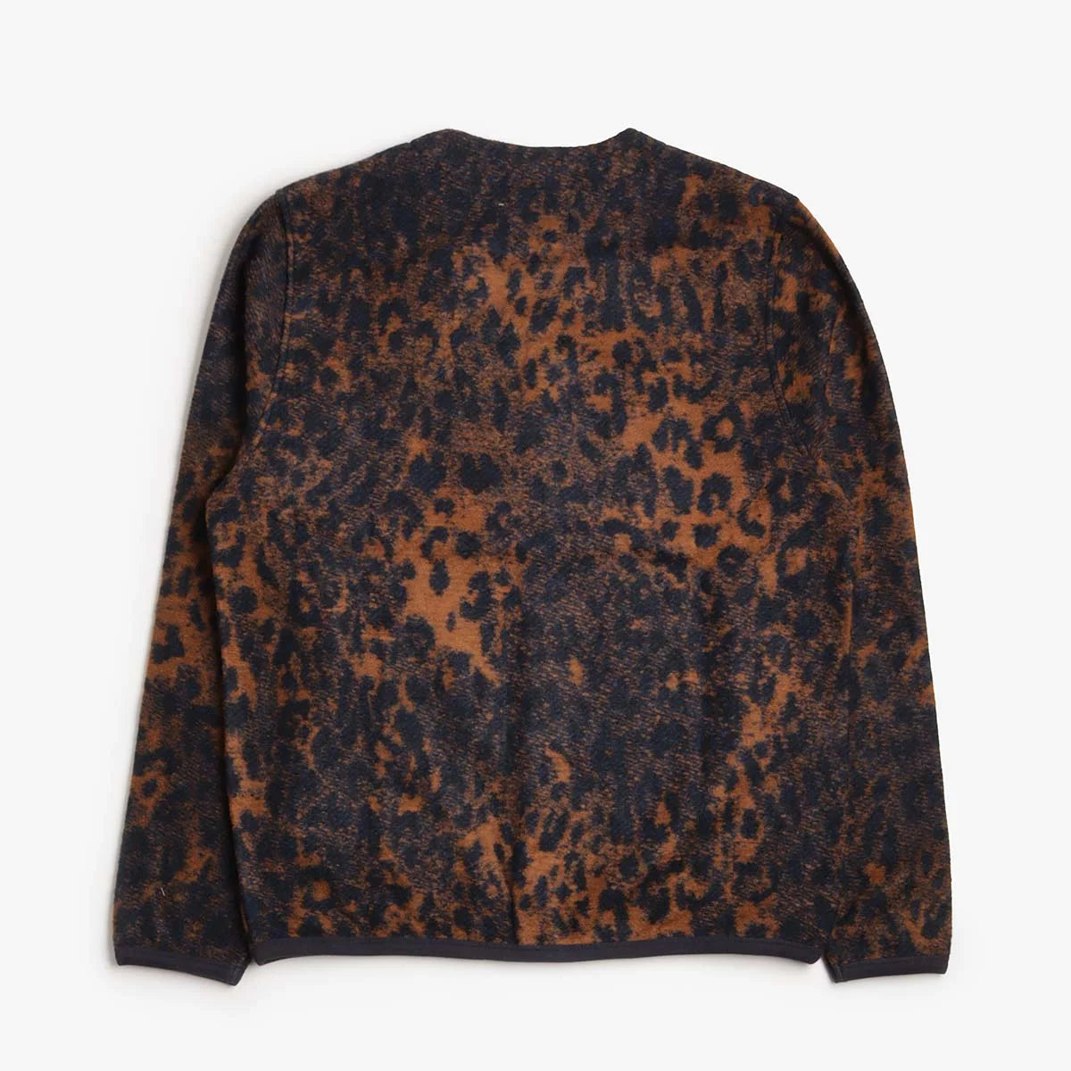 Universal Works Cardigan Night Leopard Dark Navy/Brown