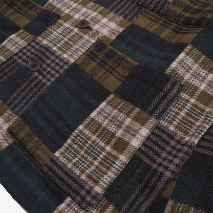 Universal Works Dockside Jacket Japanese Patchwork Brown
