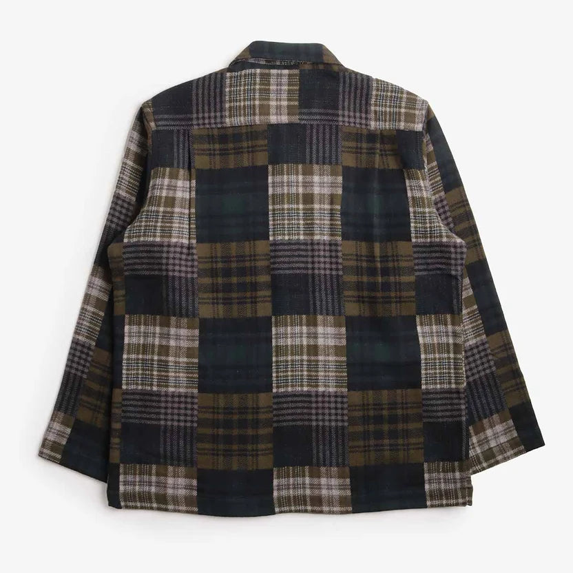 Universal Works Dockside Jacket Japanese Patchwork Brown