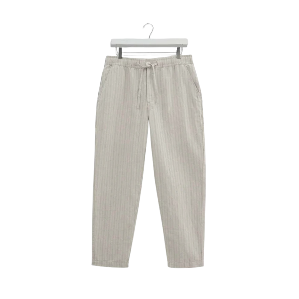 Kurt Trouser Beige Linen Stripe