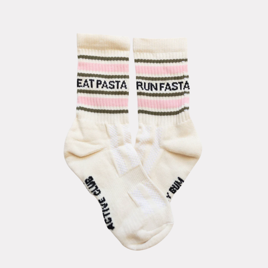 'Eat Pasta Run Fasta' Socks