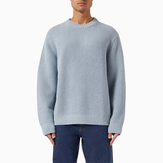 Wilde Blue Waffle Knit Jumper