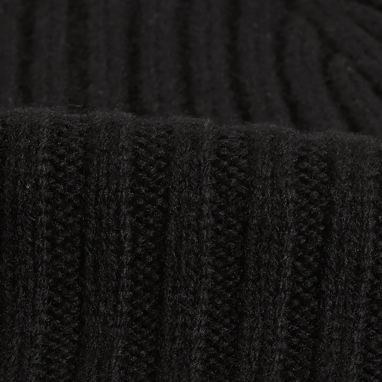 Belvoir Black Fisherman Beanie