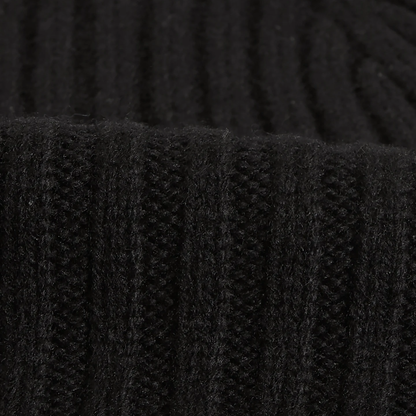 Belvoir Black Fisherman Beanie
