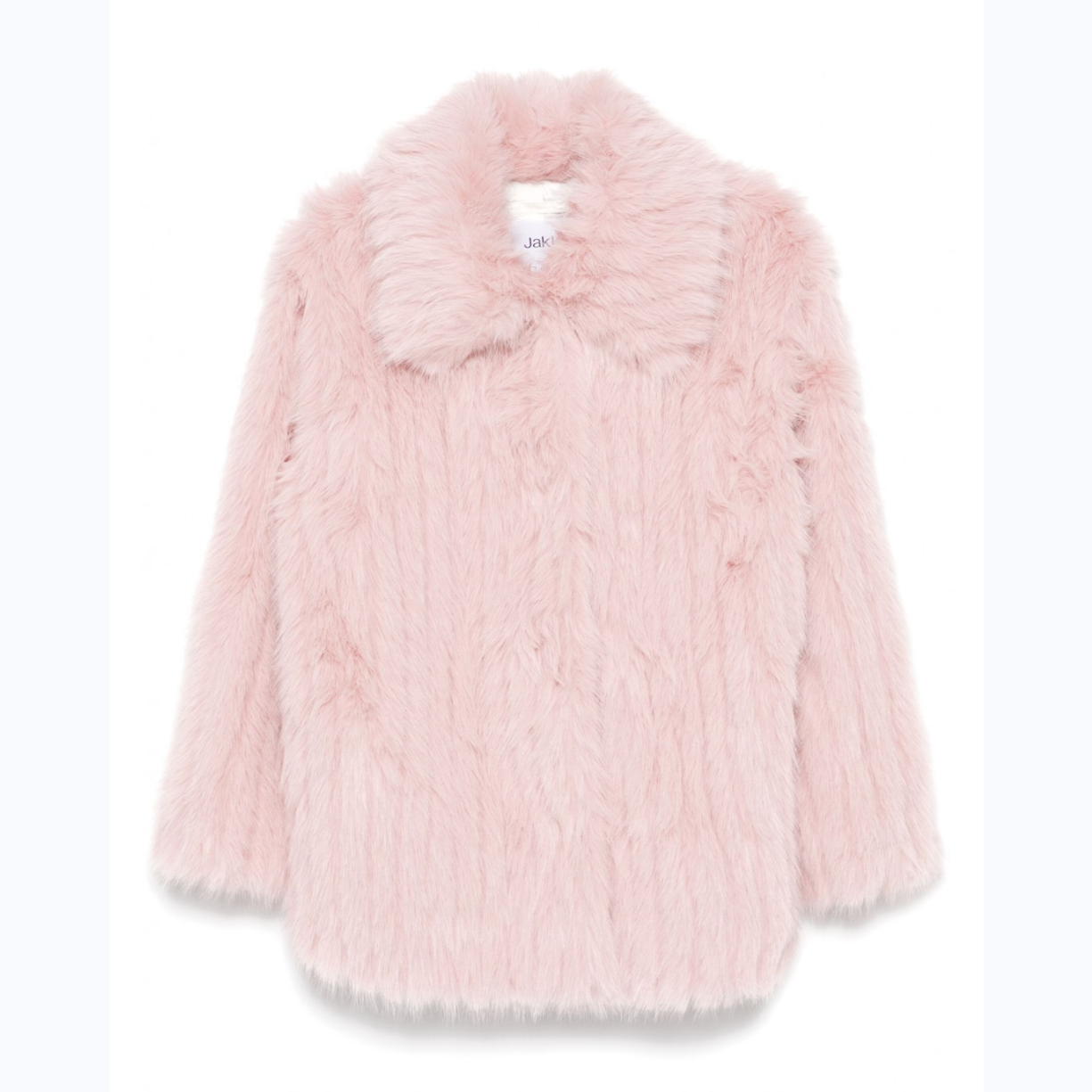 ROSEMARY PINK PELTED FAUX FUR COAT