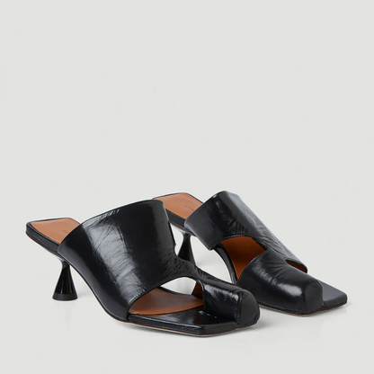 Ida Sandal Liquid Black