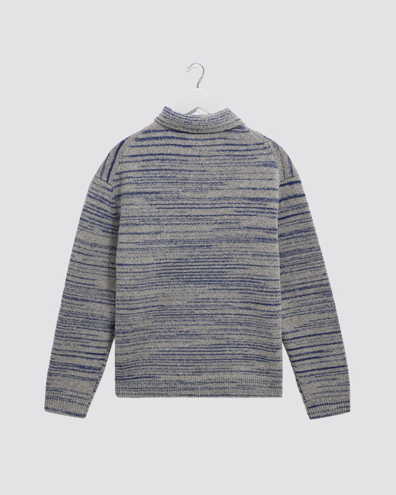 Wax London Alpha Zip Polo - Grey