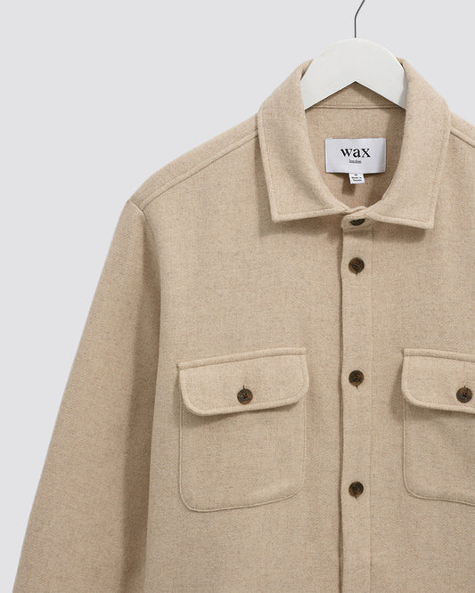 Wax London Lomond Overshirt - Ecru