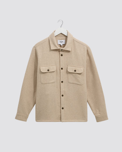Wax London Lomond Overshirt - Ecru