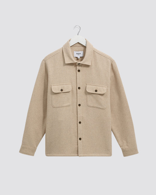 Wax London Lomond Overshirt - Ecru