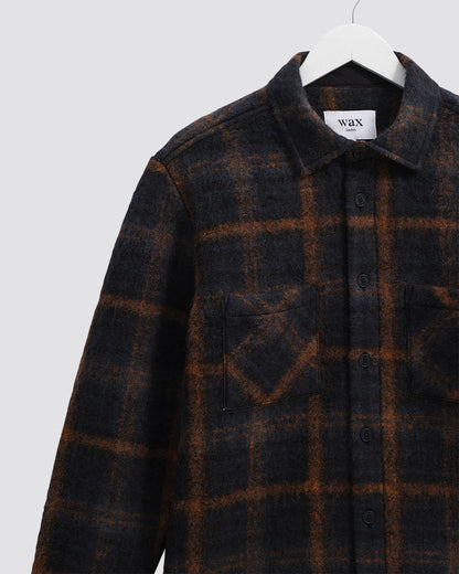 Wax London Whiting Overshirt - Blue