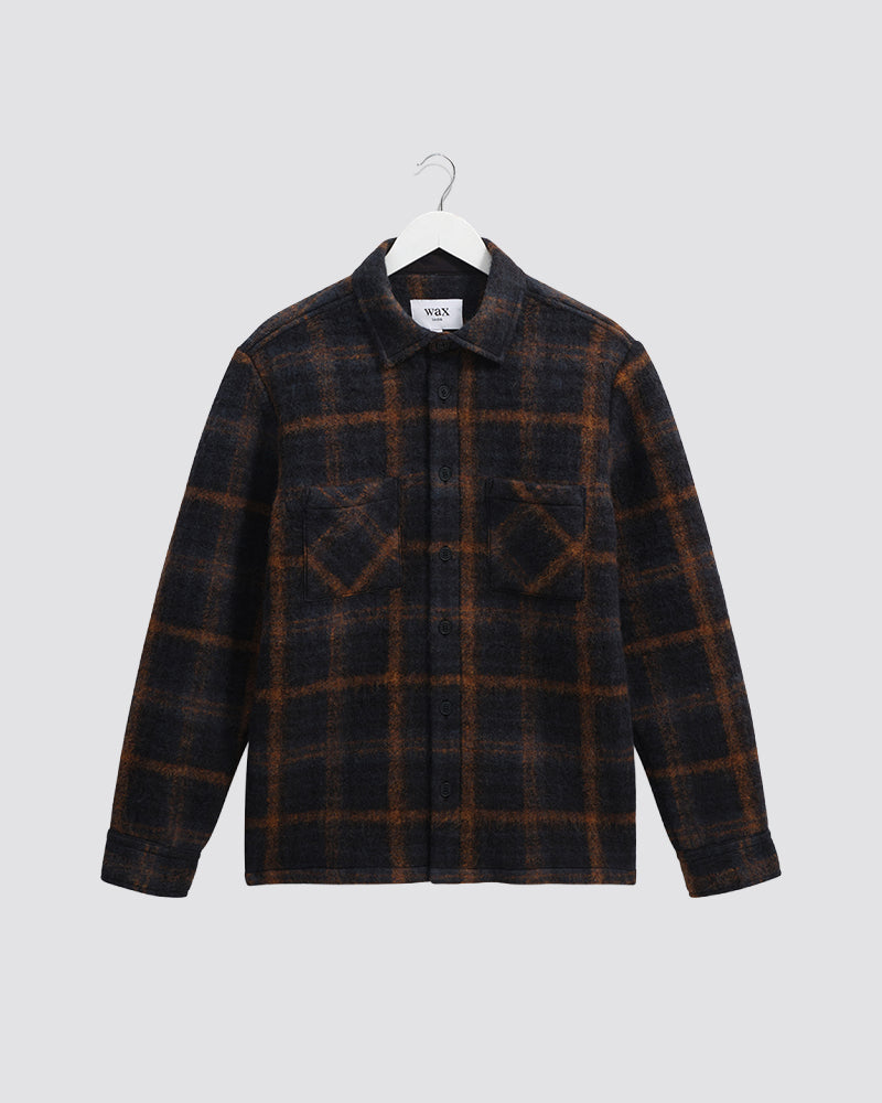 Wax London Whiting Overshirt - Blue