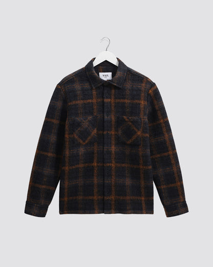 Wax London Whiting Overshirt - Blue