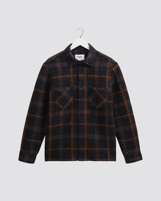 Wax London Whiting Overshirt - Blue