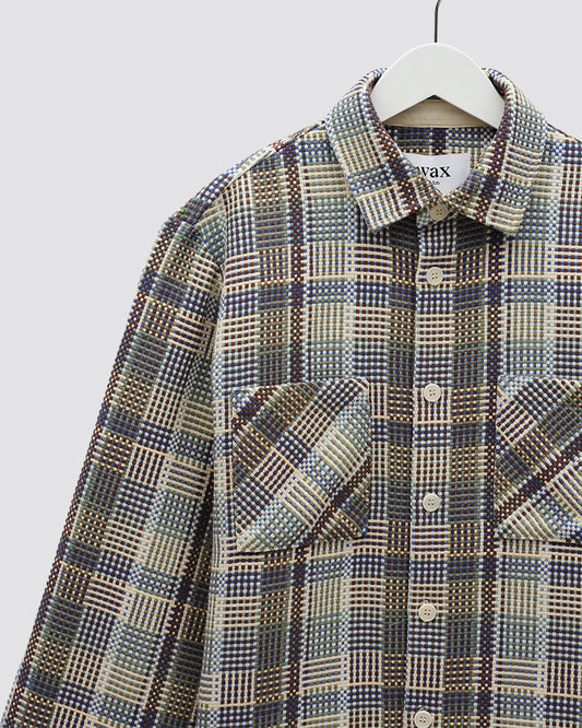 Wax London Whiting Overshirt - Ecru