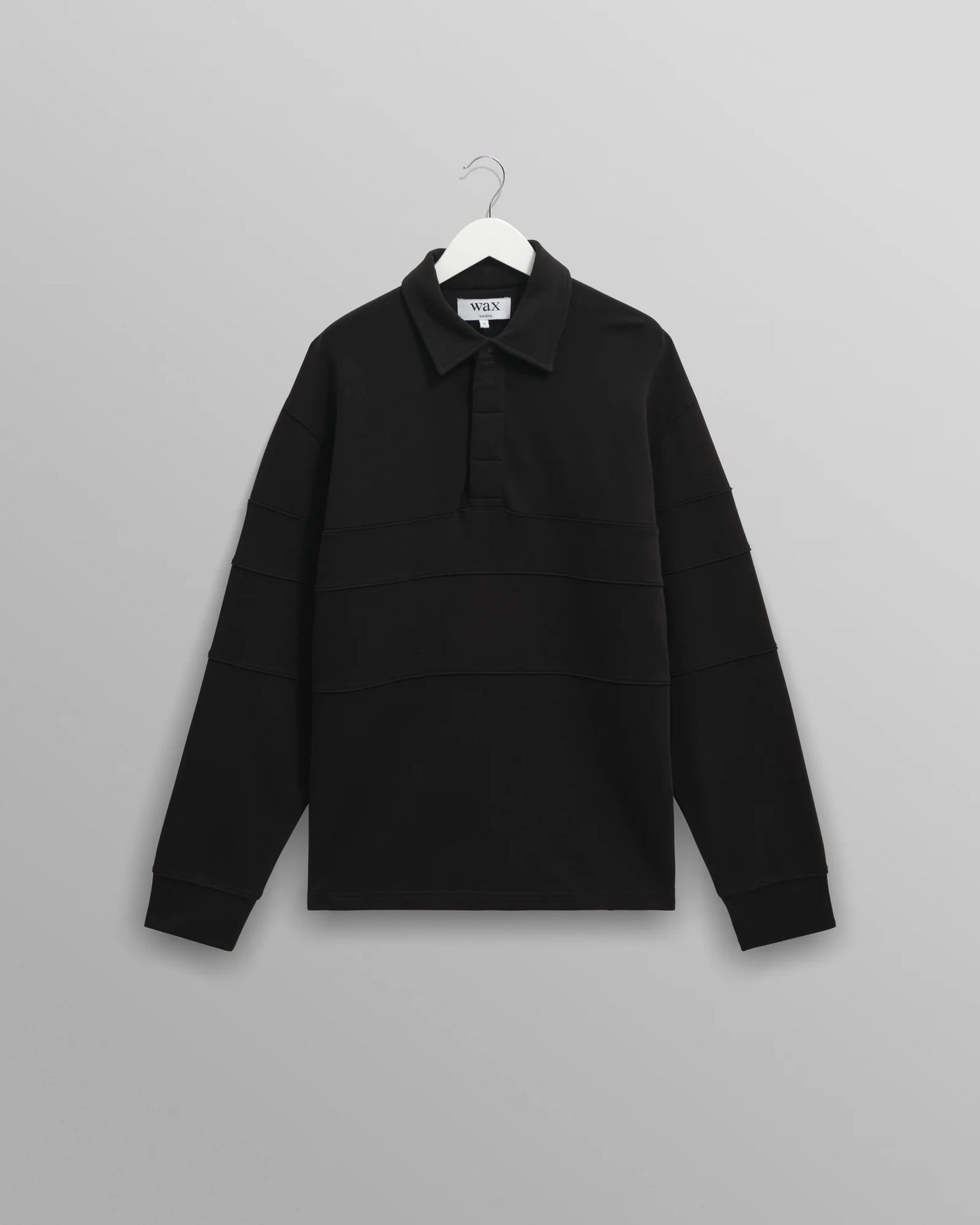 Blen Black Organic Cotton Rugby Shirt